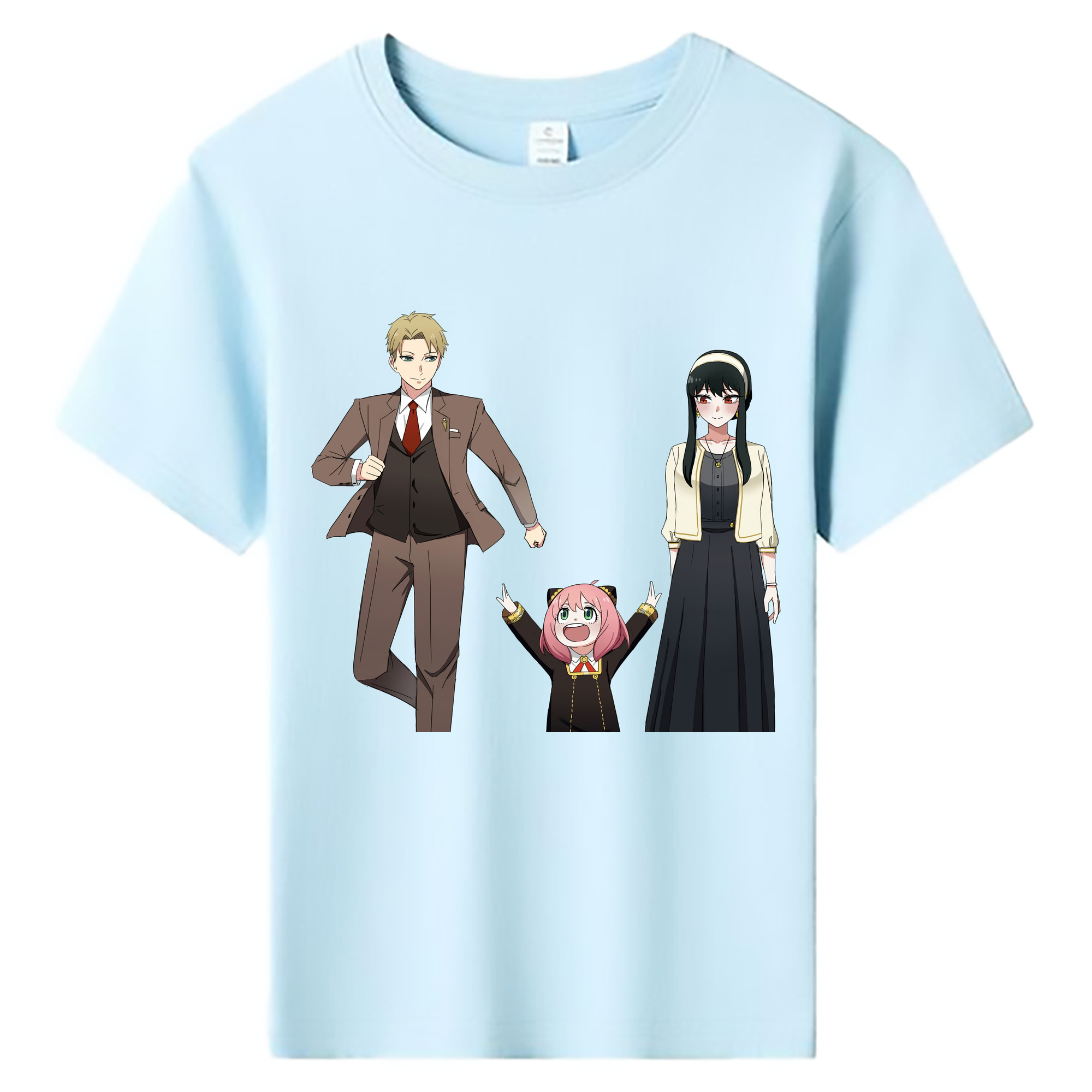 （画像用） SPY×FAMILY间谍家家酒 綿100％キッズTシャツ（フロントプリント）